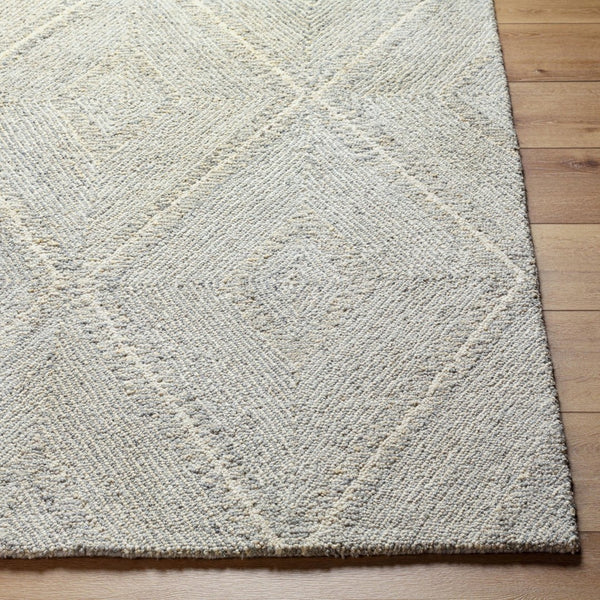 Livabliss Maroc Hand Tufted Wool Accent Rug Moroccan Inspired Low Pile for Entryway or Bedside Medium Gray, Cr 2' x 3' MAR2332-23