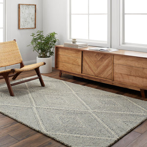 Livabliss Maroc Hand Tufted Wool Area Rug Low Pile Artisan Craft for Entryway or Bohemian Space MAR2333-23