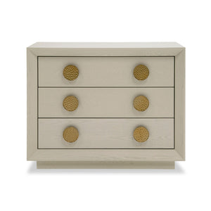 VIG Furniture Modrest Marjorie - Modern Cream & Brushed Gold Nightstand VGGMCHD-1705-3A-CRM