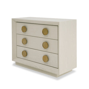 VIG Furniture Modrest Marjorie - Modern Cream & Brushed Gold Nightstand VGGMCHD-1705-3A-CRM