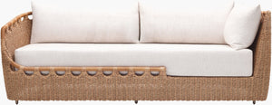 Surya Marvella Low Profile Sectional Sofa Foam Cushions Versatile Indoor Outdoor Patio Use MARV005-308333