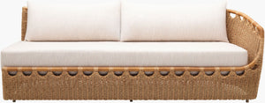Surya Marvella Outdoor Indoor Sectional Plush Foam Cushions Patio Lounge Structured Sofa MARV006-308433