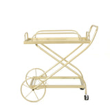 Christopher Knight Home® - Noble House - Perley Indoor Traditional Iron and Glass Bar Cart, Gold