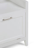 Avington Storage Hamper Bench Pure White B136P158505 Hearth and Haven