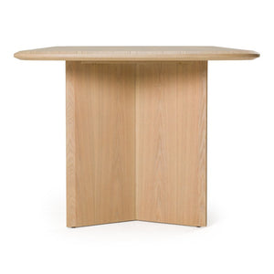 VIG Furniture Masuda Modern Natural Ash Rectangular Dining Table For 6 — 80" X 40" Double-Pedestal, Solid+Veneers VGOD-LZ-398DT