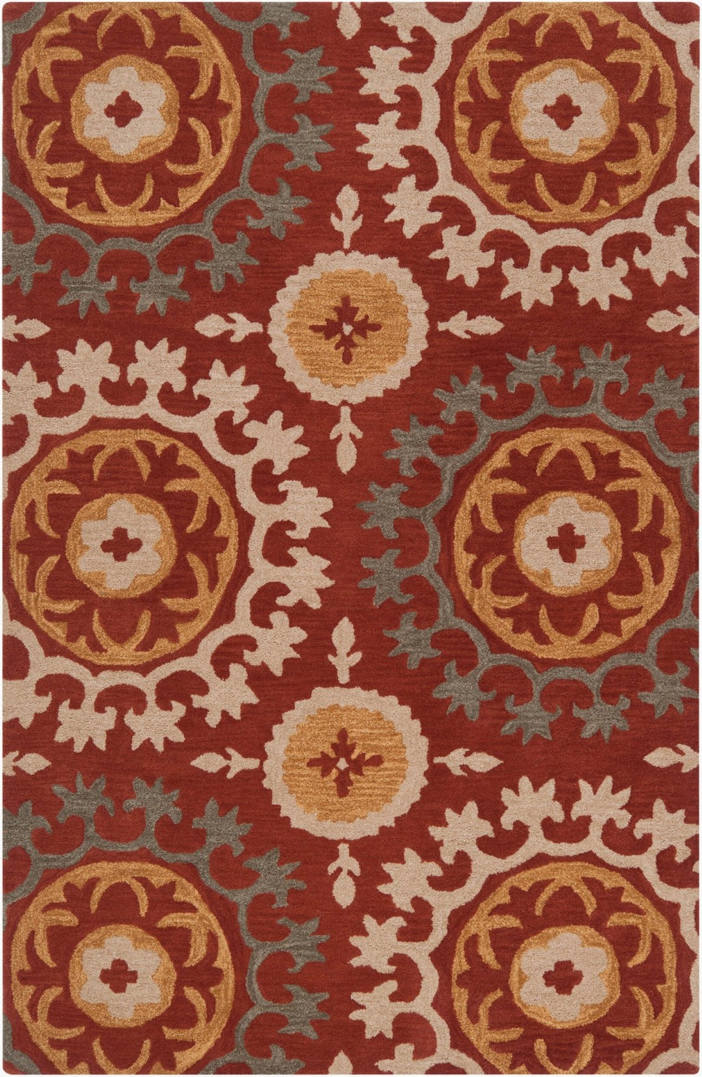 Surya Matmi Hand Tufted Wool Accent Rug Global Motif Artisan Crafted for Entryways MAT5410-23