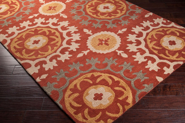 Surya Matmi Hand Tufted Wool Accent Rug Global Motif Artisan Crafted for Entryways MAT5410-23