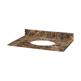 Stone Top - 31-inch for Oval Undermount Sink - Dark Emperador Marble MAUT310DE N/A