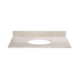 Stone Top - 37-inch for Oval Undermount Sink - Galala Beige Marble MAUT370CM N/A