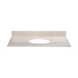 Stone Top - 49-inch for Oval Undermount Sink - Galala Beige Marble MAUT490CM N/A