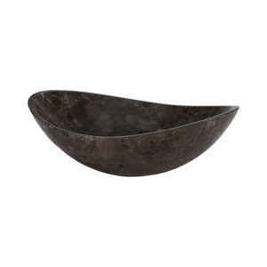 Oval Stone Vessel Sink - Dark Emperador Marble MAVE158ODE N/A