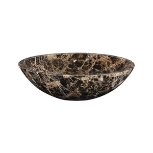 Round Stone Vessel - Dark Emperador Marble MAVE170CDE N/A