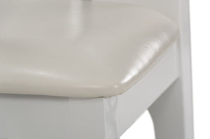 VIG Furniture Maxi White Gloss Dining Chair Set Of 2 — High-Back Padded Seats, Sleek Veneer Finish, Modern Comfort VGGUJK414SCH-WHT