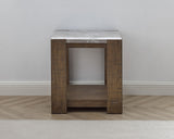 English Elm Steve Silver - Libby - Sintered Stone End Table - Brown