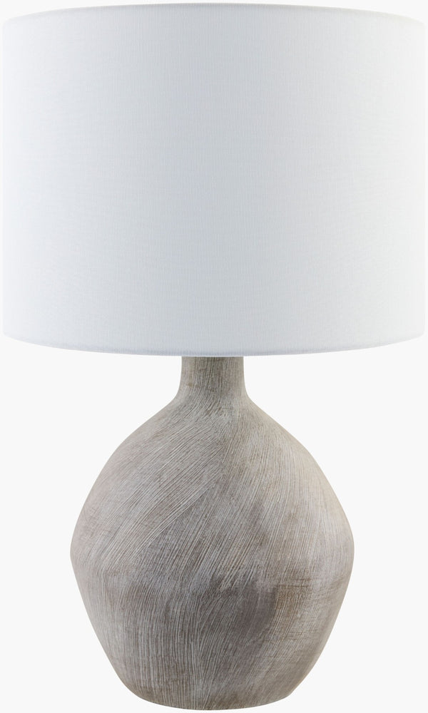 Livabliss Mably Ceramic Table Lamp with Linen Shade for Bedside or Living Room Decor MAY-003