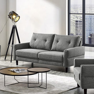 Vig Furniture Divani Casa Clark Modern Grey & Beige Fabric Sofa - Stylish Comfort For Contemporary Living Spaces Grey  Vgmb-1900-sofa-gry