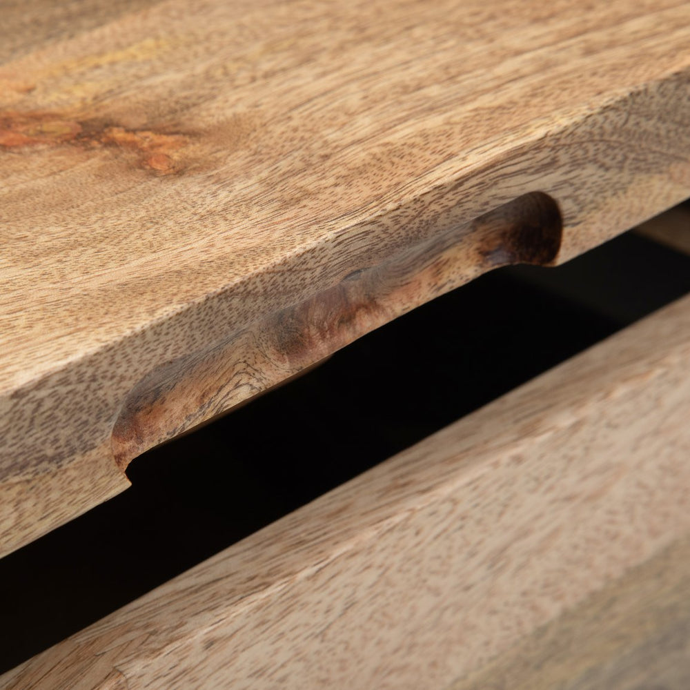 English Elm Hunter Lift Top Coffee Table - Rustic Mango Wood, Industrial Design With Ample Storage Space B136P158733