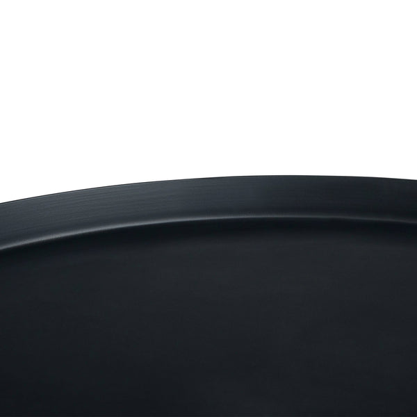 English Elm Monet Metal Side Table - Sleek Black Industrial Design For Modern Living Spaces & Versatile Use B136P158949