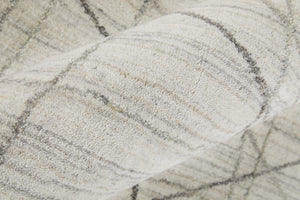 Feizy Rugs Whitton Handwoven Wool & Viscose Abstract Rug | Modern Industrial Design For Stylish Interiors Ivory,Gray Viscose,Wool Wtn8894fivychlp00