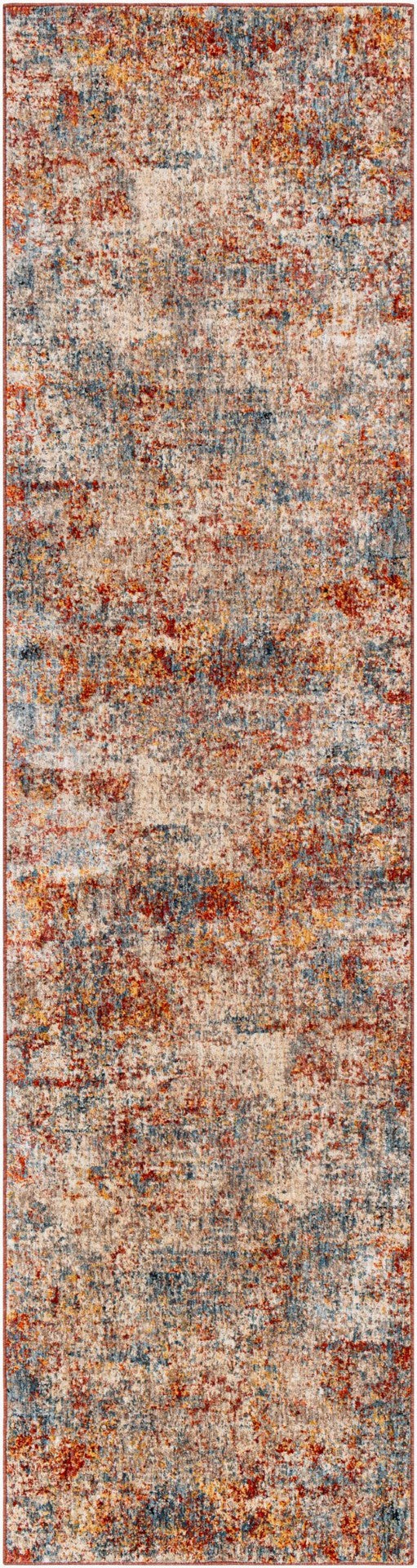 Livabliss Mirabel Geometric Area Rug with Fringe Mid Century Modern Style for Large Living Rooms Dusty Coral, Ru 2'8" x 10' MBE2300-2710