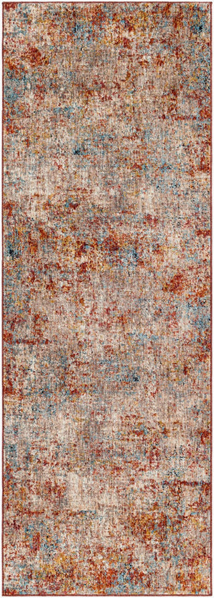 Livabliss Mirabel Geometric Area Rug with Fringe Mid Century Modern Style for Large Living Rooms Dusty Coral, Ru 2'7" x 7'3" MBE2300-2773