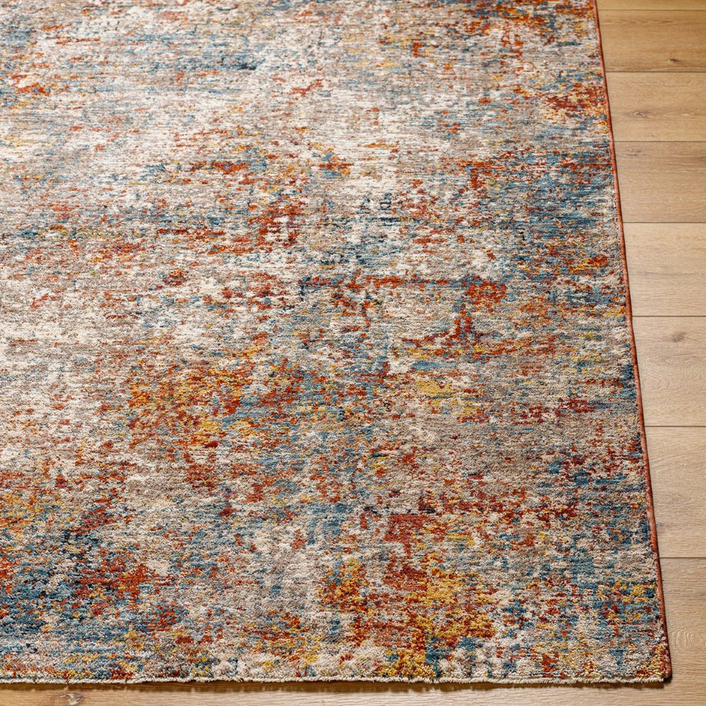 Livabliss Mirabel Geometric Area Rug with Fringe Mid Century Modern Style for Large Living Rooms Dusty Coral, Ru 6'7" x 6'7" MBE2300-67RD