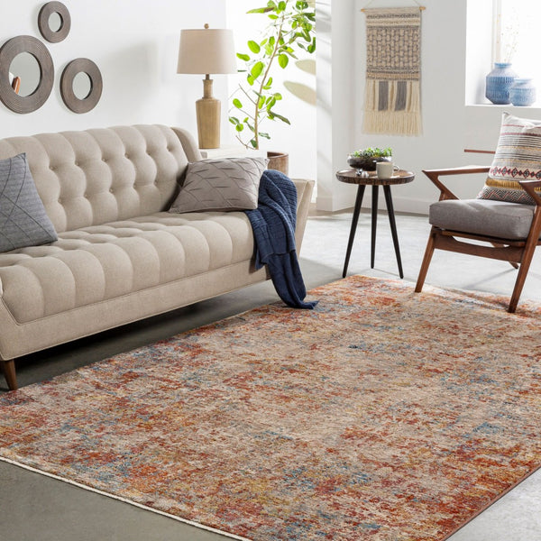 Livabliss Mirabel Geometric Area Rug with Fringe Mid Century Modern Style for Large Living Rooms Dusty Coral, Ru 12' x 15' MBE2300-1215