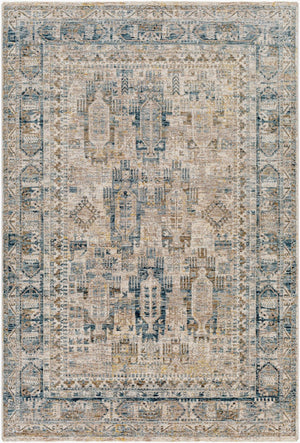 Livabliss Mirabel Traditional Polyester Area Rug Turkey Woven for Formal Living and Dining Rooms Dark Blue, Deni 10' x 13'11" MBE2302-1014