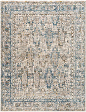 Livabliss Mirabel Traditional Polyester Area Rug Turkey Woven for Formal Living and Dining Rooms Dark Blue, Deni 7'10" x 10'2" MBE2302-710103