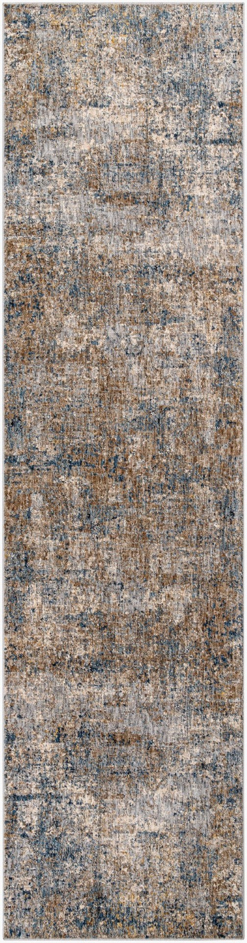 Livabliss Mirabel Machine Woven Polyester Area Rug with Fringe Mid Century Modern Living Room Dark Blue, Deni 2'7" x 7'3" MBE2303-2773