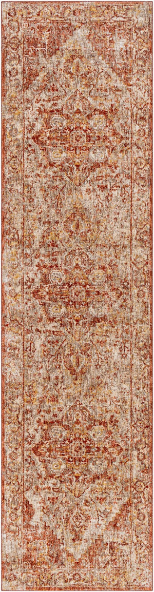 Livabliss Mirabel Turkish Machine Woven Polyester Area Rug with Traditional Pattern for Living Rooms Dusty Coral, Ru 2'7" x 10' MBE2304-2710