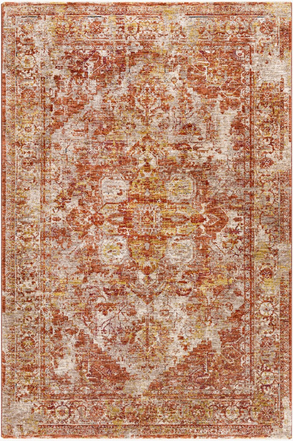 Livabliss Mirabel Turkish Machine Woven Polyester Area Rug with Traditional Pattern for Living Rooms Dusty Coral, Ru 10' x 13'11" MBE2304-1014