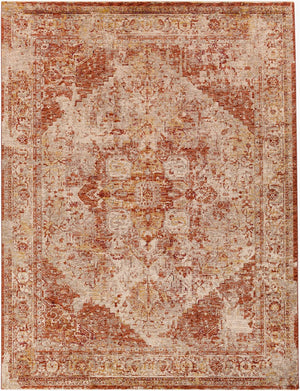 Livabliss Mirabel Turkish Machine Woven Polyester Area Rug with Traditional Pattern for Living Rooms Dusty Coral, Ru 7'10" x 10'2" MBE2304-710103