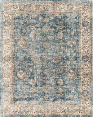 Livabliss Mirabel Turkish Machine Woven Polyester Area Rug for Living and Dining Rooms Teal, Pale Blue 7'10" x 10'2" MBE2305-710103