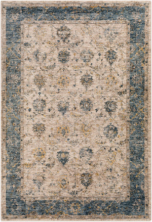 Livabliss Mirabel Traditional Fringe Area Rug Machine Woven in Turkey for Elegant Living Spaces Teal, Pale Blue 12' x 15' MBE2313-1215