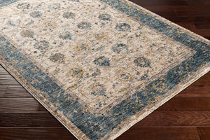 Livabliss Mirabel Traditional Fringe Area Rug Machine Woven in Turkey for Elegant Living Spaces Teal, Pale Blue 12' x 15' MBE2313-1215