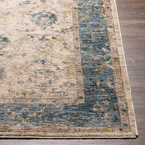 Livabliss Mirabel Traditional Fringe Area Rug Machine Woven in Turkey for Elegant Living Spaces Teal, Pale Blue 12' x 15' MBE2313-1215