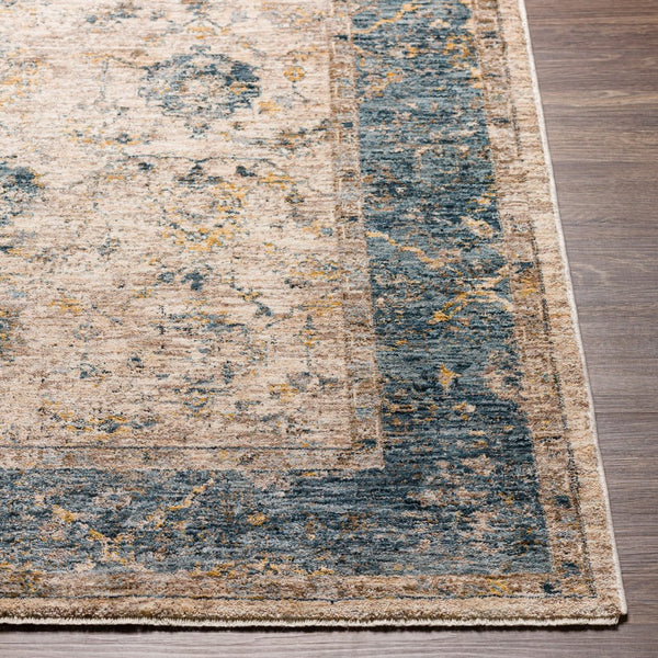 Livabliss Mirabel Traditional Fringe Area Rug Machine Woven in Turkey for Elegant Living Spaces Teal, Pale Blue 12' x 15' MBE2313-1215