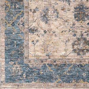Livabliss Mirabel Traditional Fringe Area Rug Machine Woven in Turkey for Elegant Living Spaces Teal, Pale Blue 12' x 15' MBE2313-1215