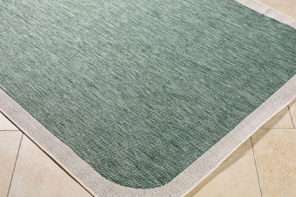 Livabliss Miami Beach Coastal Polypropylene Area Rug for Entryways Patios and High Traffic Spaces Medium Green, C 9'2" x 12' MBH2304-9212