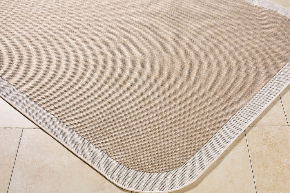 Livabliss Miami Beach Polypropylene Coastal Rug Turkish Woven for Entryway Patio or Bath Tan, Cream 9'2" x 12' MBH2306-9212