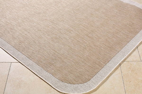 Livabliss Miami Beach Polypropylene Coastal Rug Turkish Woven for Entryway Patio or Bath Tan, Cream 9'2" x 12' MBH2306-9212