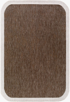 Livabliss Miami Beach Polypropylene Coastal Rug Woven in Turkey for Patios and Entryways Dark Brown, Cre 9'2" x 12' MBH2307-9212