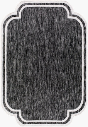 Livabliss Miami Beach Coastal Traditional Polypropylene Rug for Entryways Patios and Sunrooms Black, Cream 9'2" x 12' MBH2309-9212