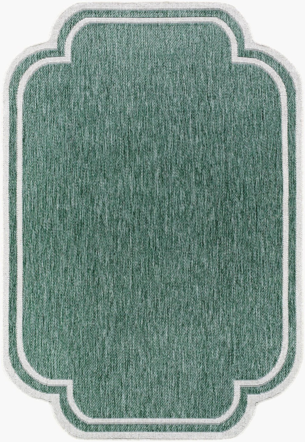 Livabliss Miami Beach Coastal Flatweave Polypropylene Accent Rug for Indoor Outdoor Use Medium Green, C 2'4" x 3'9" MBH2312-2745