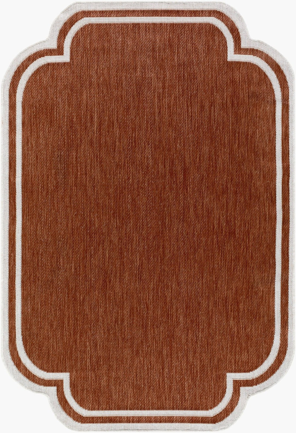 Livabliss Miami Beach Coastal Polypropylene Accent Rug for Entryways Patios and Covered Porches Burnt Orange, C 9'2" x 12' MBH2313-9212