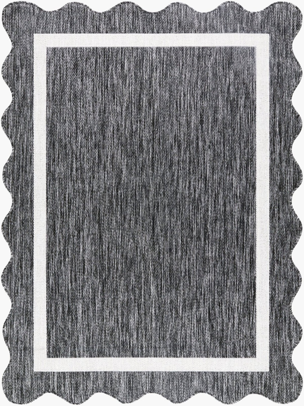 Livabliss Miami Beach Coastal Polypropylene Area Rug for Entryways Patios and Transitional Spaces Black, Cream 9'2" x 12' MBH2319-9212