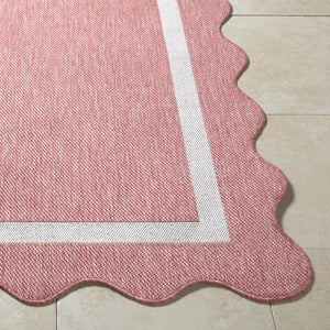 Livabliss Miami Beach Coastal Traditional Polypropylene Rug for Entryways and Outdoor Patios Rose, Cream 2'4" x 3'9" MBH2324-2745