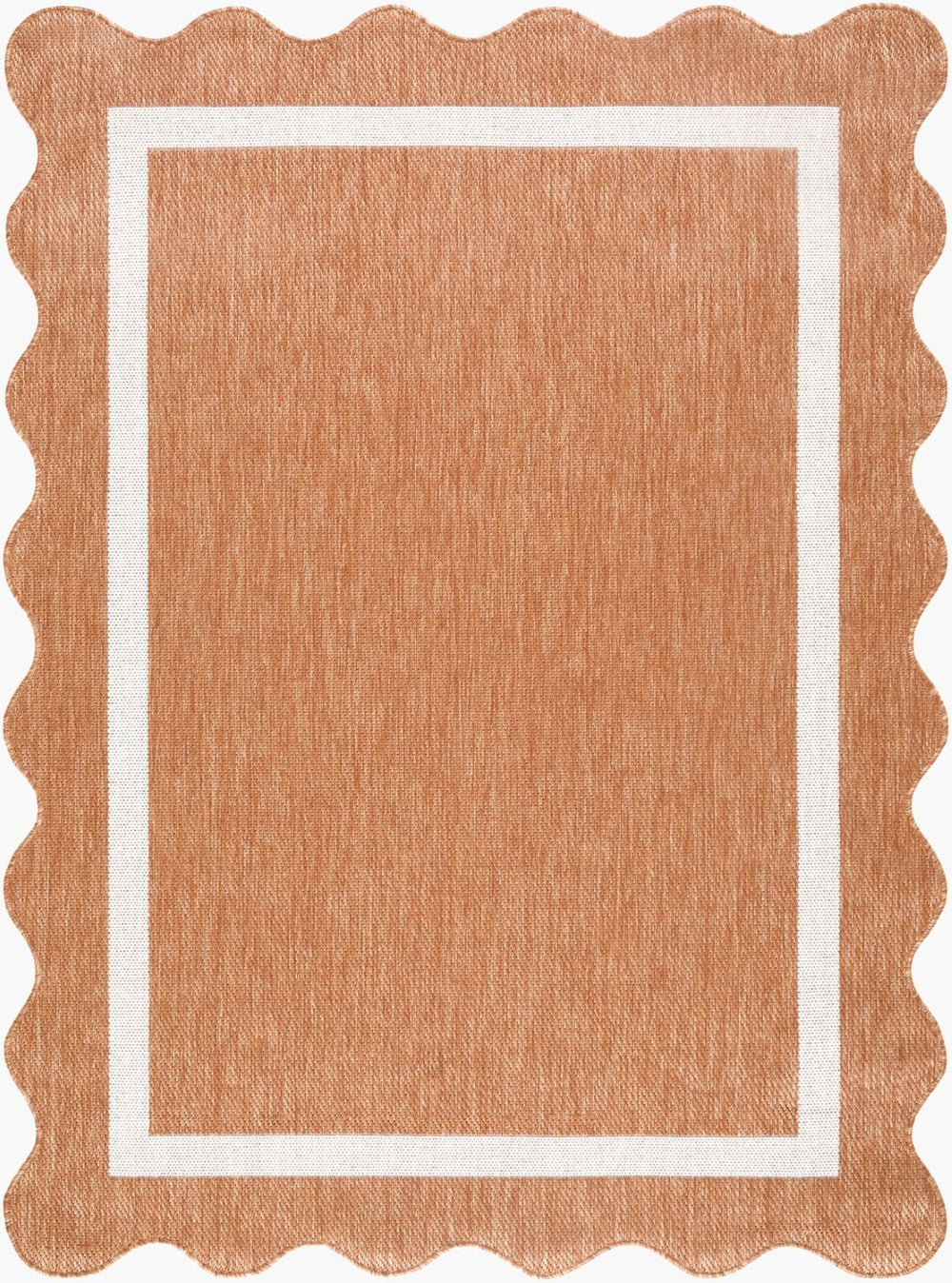 Livabliss Miami Beach Coastal Traditional Indoor Outdoor Polypropylene Accent Rug for Entryways Rust, Cream 2'4" x 3'9" MBH2327-2745