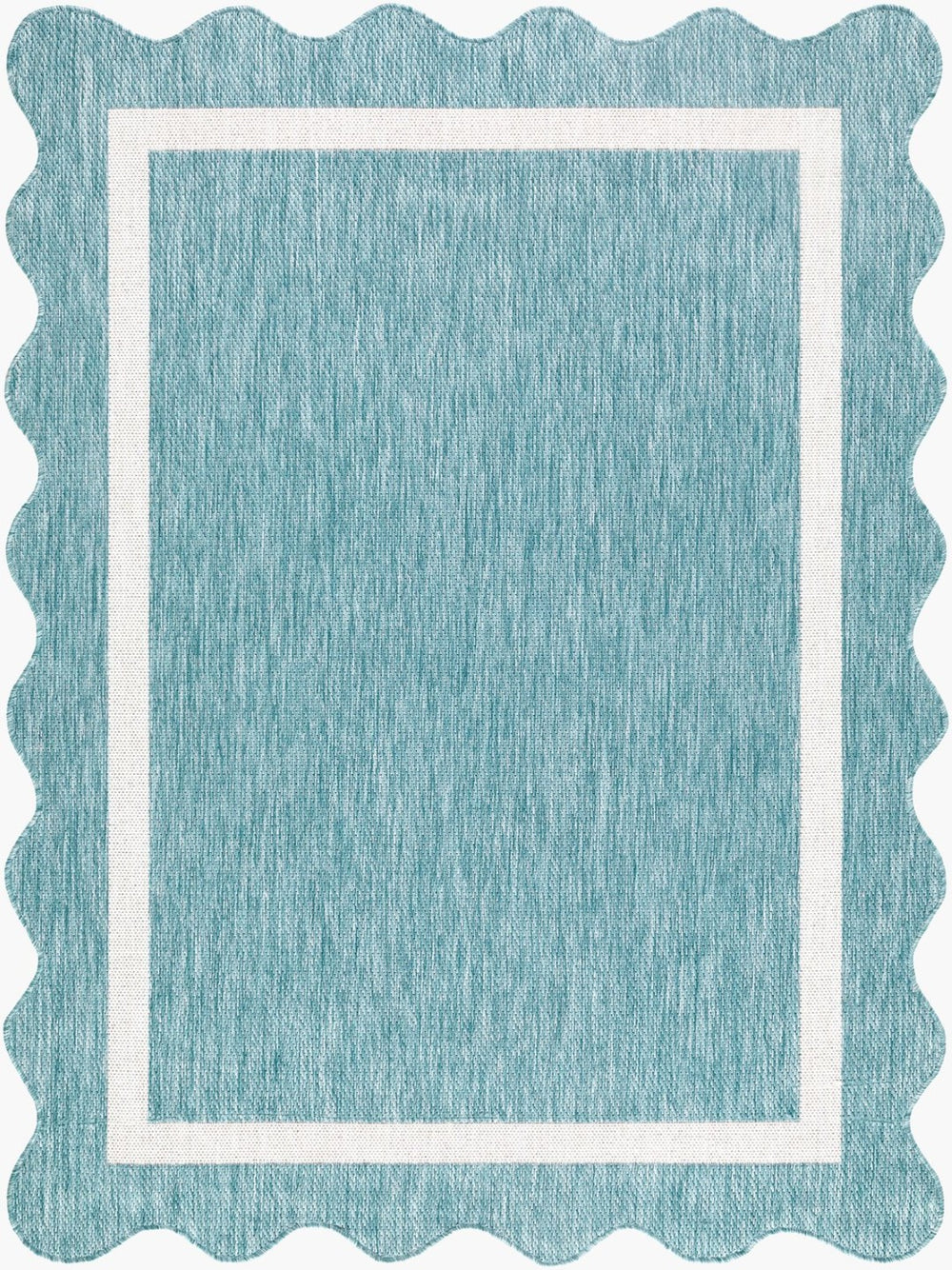 Livabliss Miami Beach Coastal Traditional Polypropylene Rug for Patios and Entryways Aqua, Cream 2'4" x 3'9" MBH2330-2745